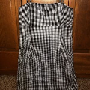 Black and White Checkered Mini Dress